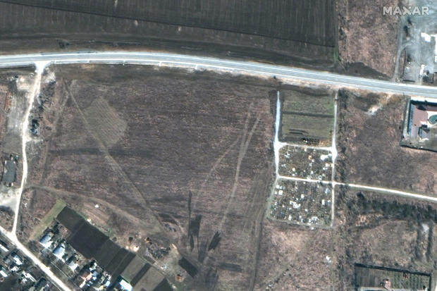 Satellite images appear to show new mass graves outside Mariupol