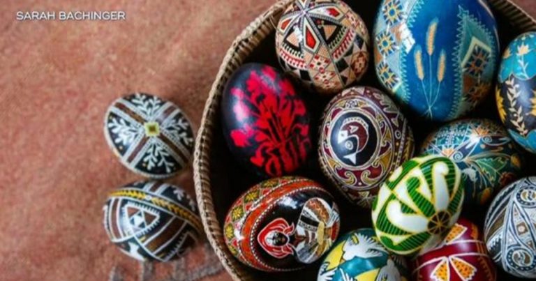 Ukrainian-style egg decorating raises money for war-torn country