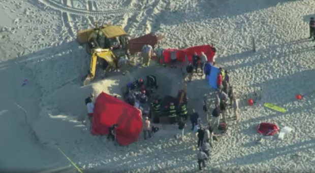 18-year-old dies after getting trapped in sand at New Jersey beach