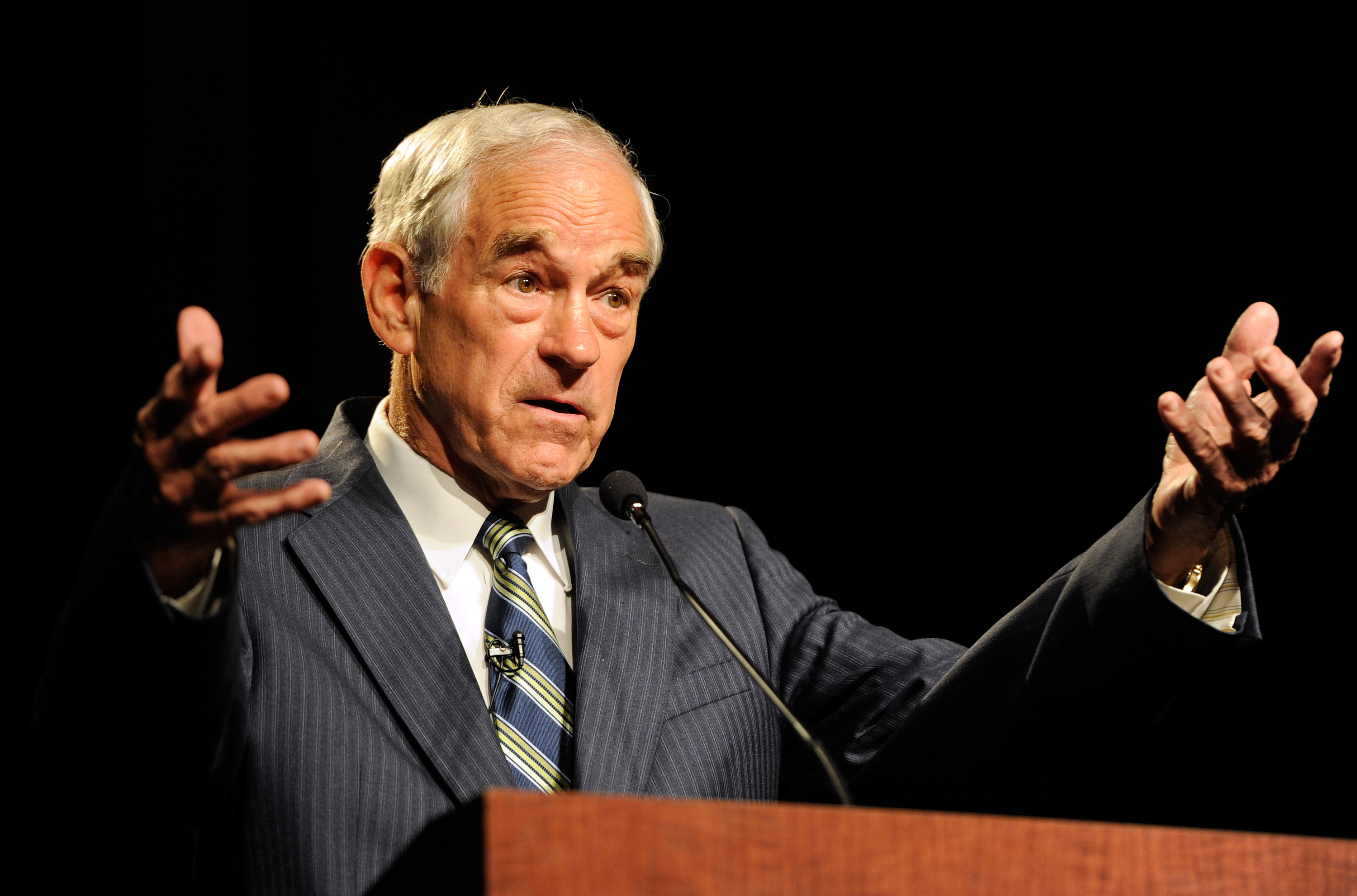 Dr. Ron Paul in Las Vegas, Nevada. (Photo by Ethan Miller/Getty Images)