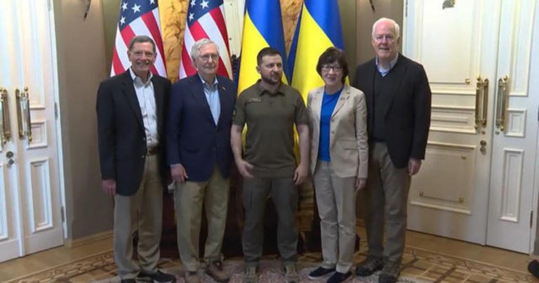 McConnell and fellow GOP senators visit Zelenskyy in Ukraine