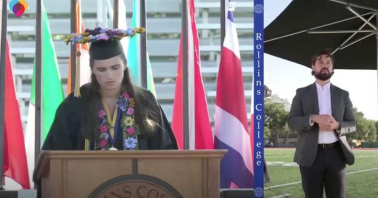 Nonspeaking valedictorian with autism delivers inspiring graduation address