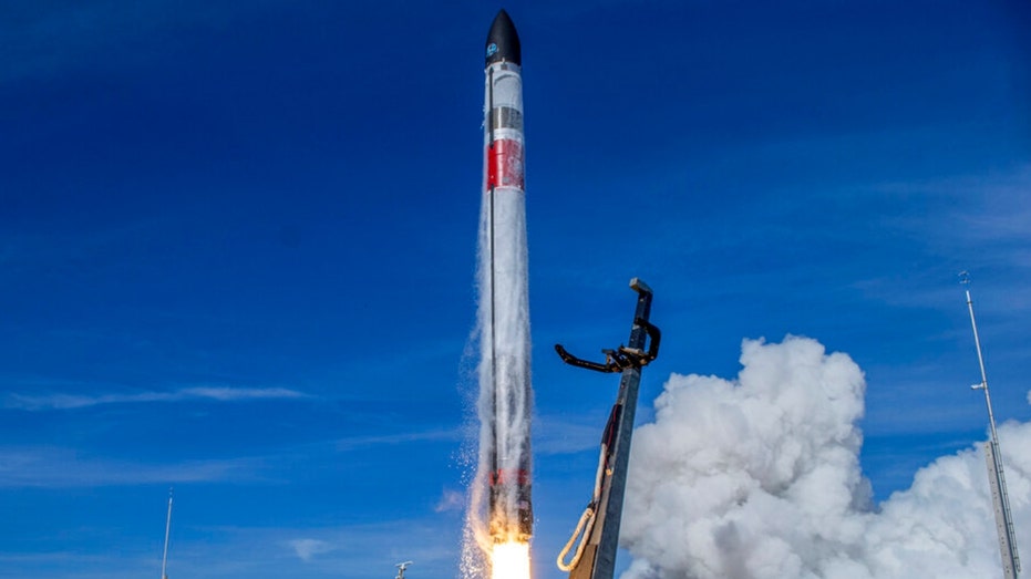 Rocket Lab's Electron rocket blasts off