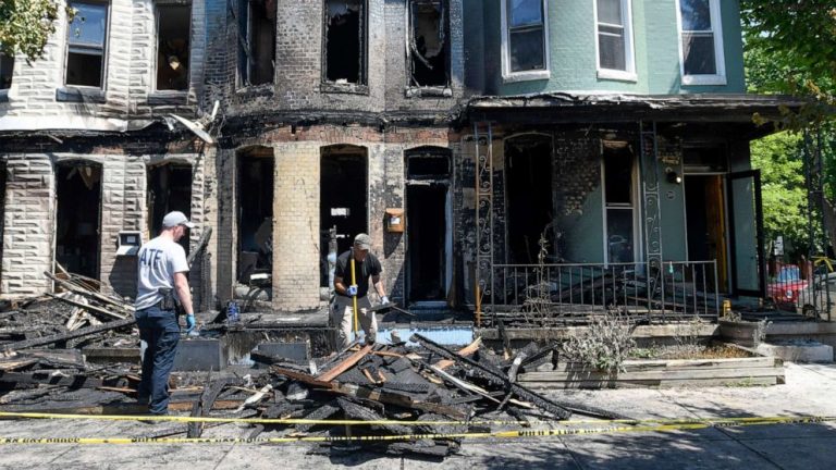 Baltimore police probe potential arsons after houses, Pride flag catch fire