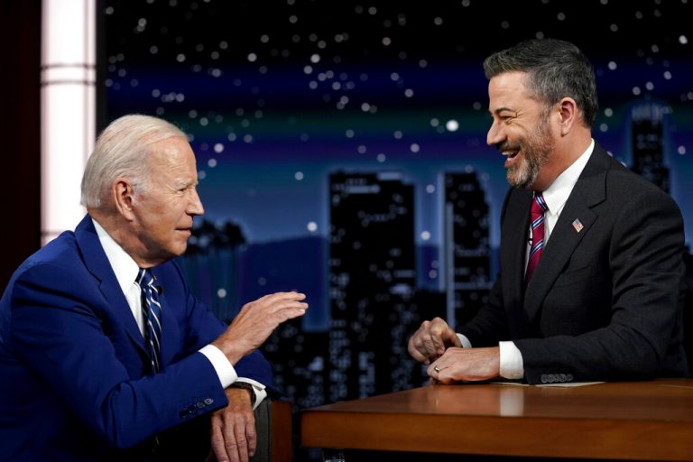 Biden jokes about jailing opponents on Jimmy Kimmel Live