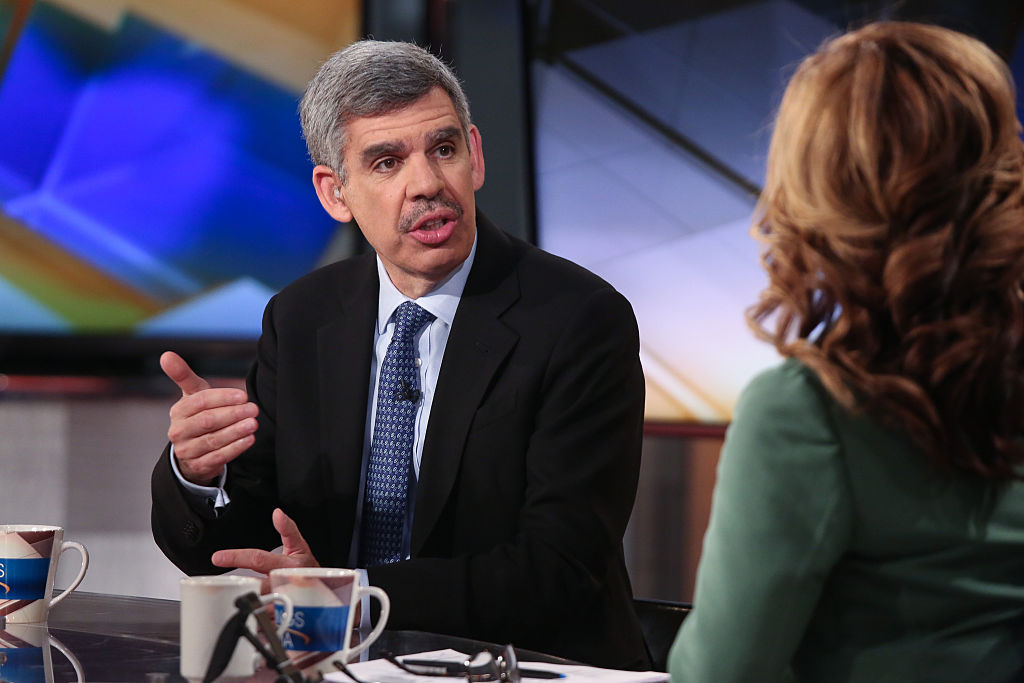 NEW YORK, NY - APRIL 29: Mohamed El-Erian, Chief Economic Adviser of Allianz appears on a segment of "Mornings With Maria" with Maria Bartiromo on the FOX Business Network at FOX Studios on April 29, 2016 in New York City. (Photo by Rob Kim/Getty Images)