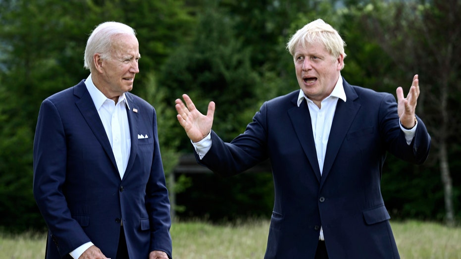 President Joe Biden and Britain's Prime Minister Boris Johnson