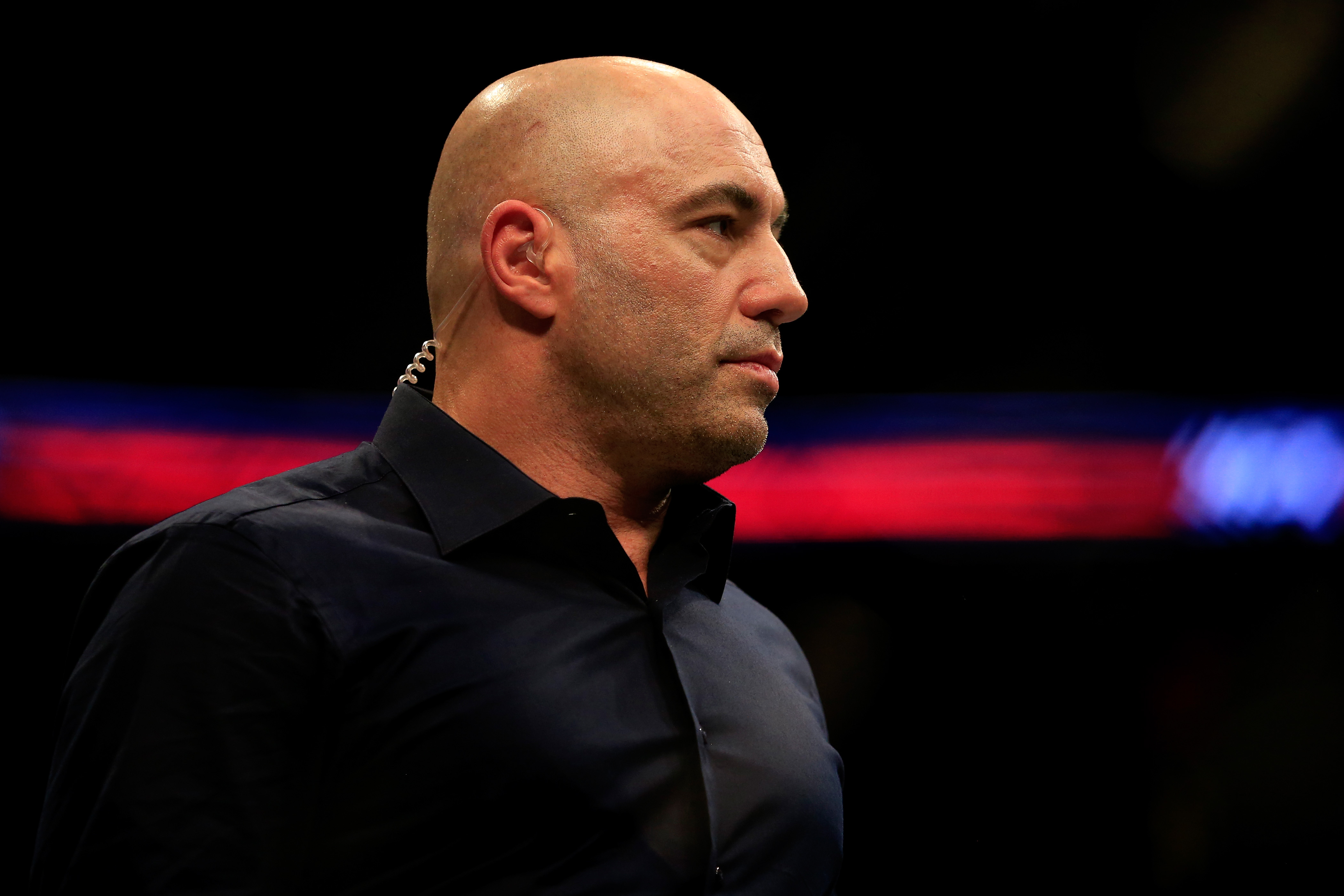 Joe Rogan at the Prudential Center in Newark, New Jersey. (Photo by Alex Trautwig/Getty Images)