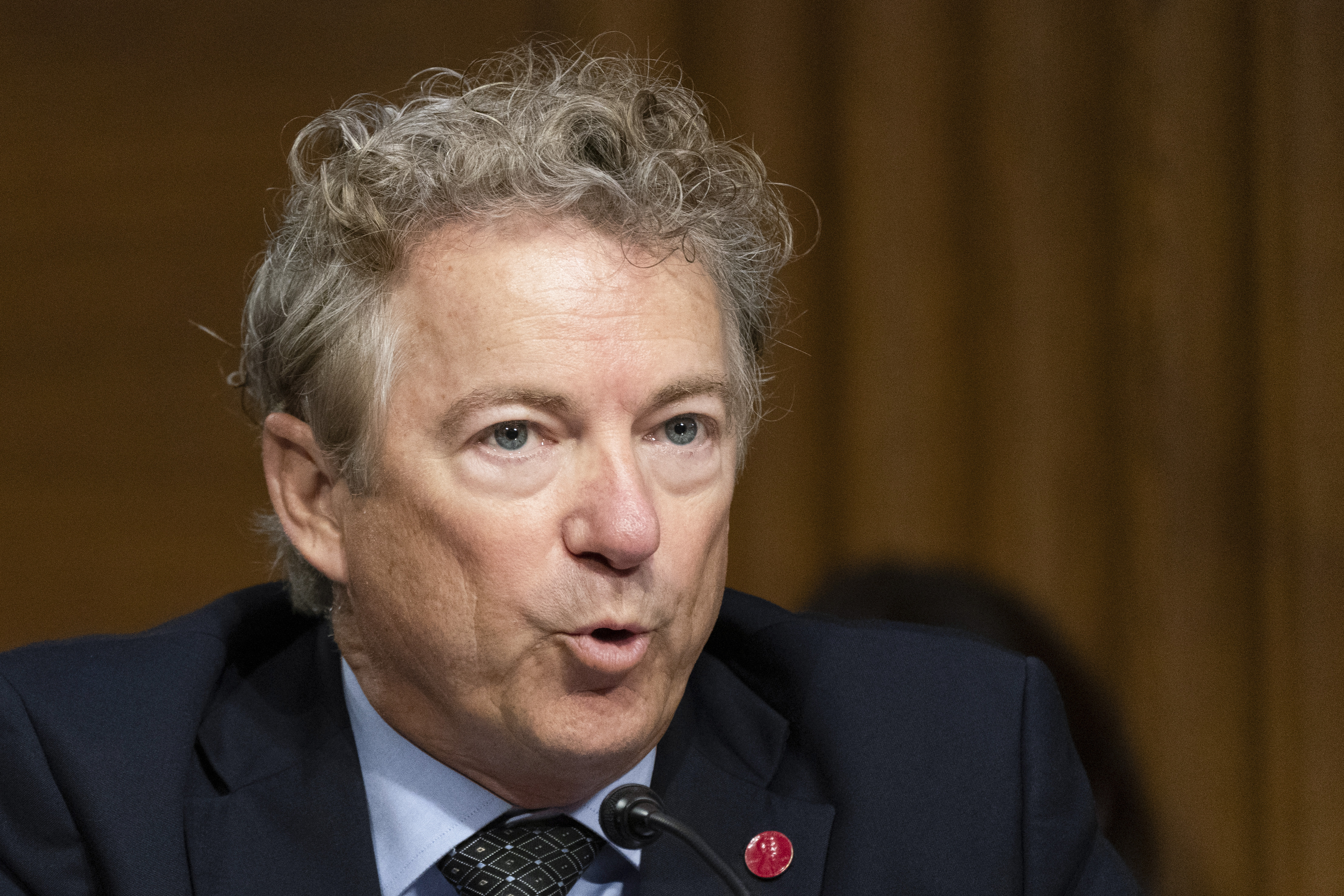 Sen. Rand Paul, R-Ky., questions witnesses during a Senate Health, Education, Labor, and Pensions Committee hearing to examine an update on the ongoing Federal response to COVID-19, Thursday, June 16, 2022, on Capitol Hill in Washington. (AP Photo/Manuel Balce Ceneta)