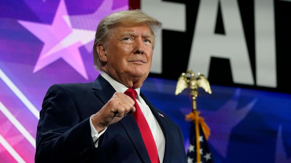 PHOTO: Former President Donald Trump speaks at the Road to Majority conference, June 17, 2022, in Nashville, Tenn.