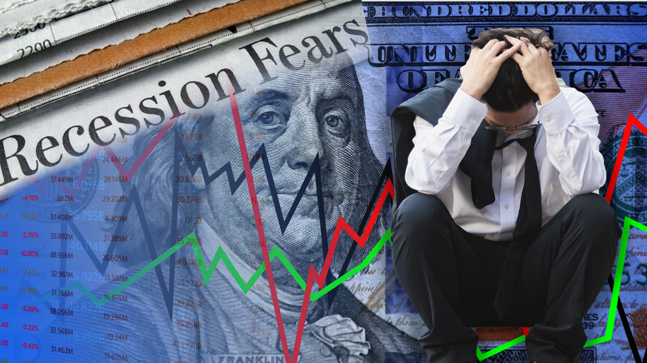 Man stressed about recession