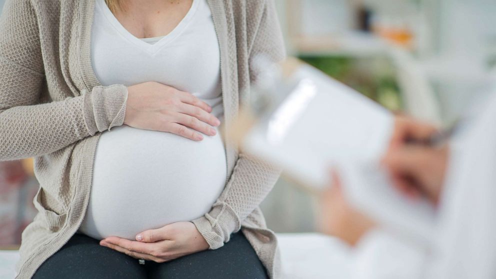 PHOTO: A pregnant woman is in a doctor's office in this undated stock photo.