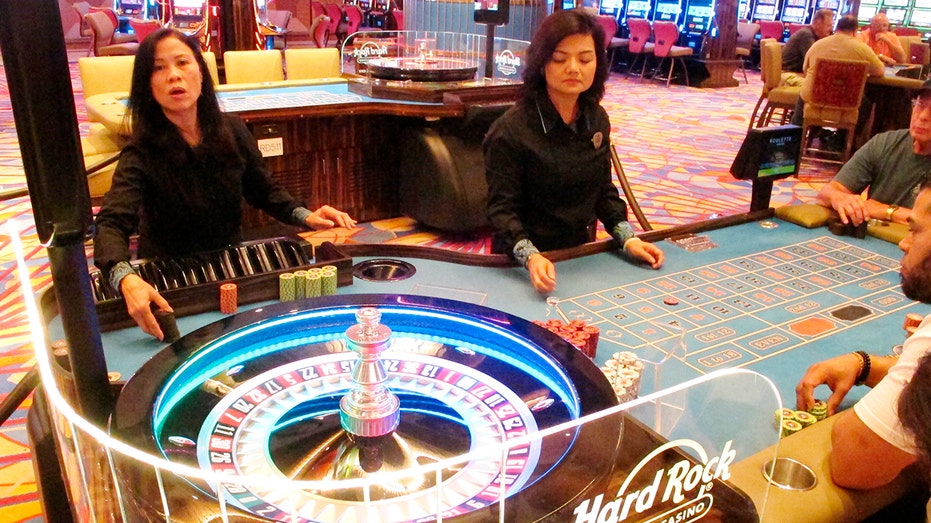 A casino worker in Atlantic City