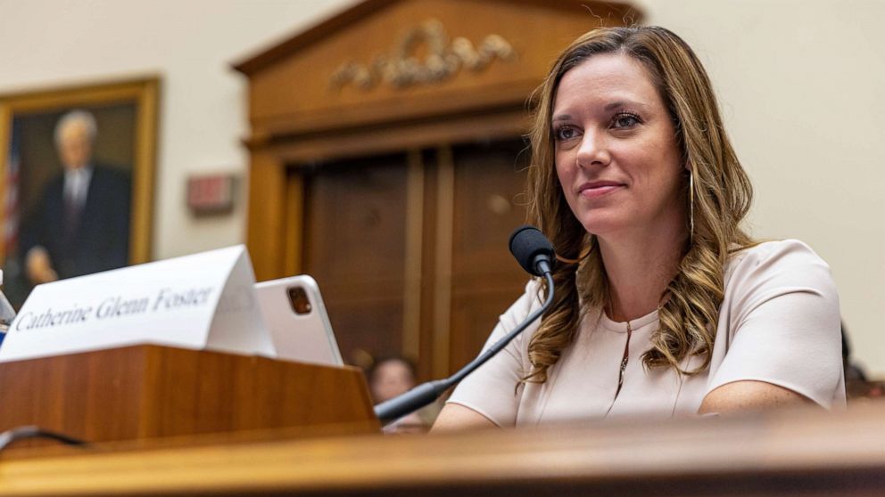 PHOTO: Catherine Glenn Foster, President & CEO of Americans United for Life speaks during a hearing of the House Judiciary Committee on Capitol Hill, July 14, 2022, in Washington, DC.