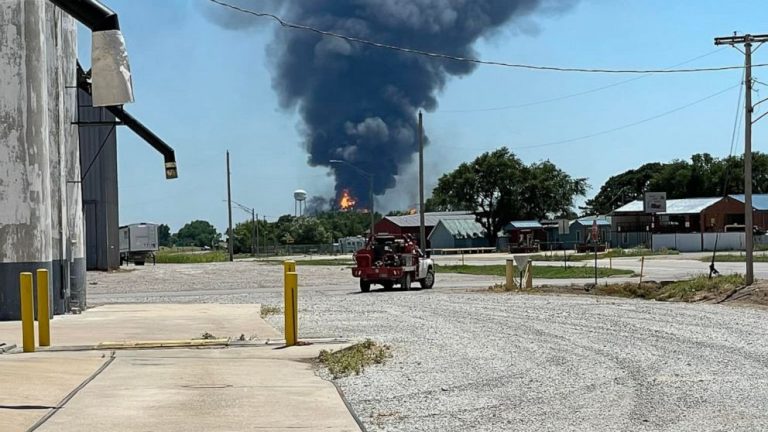 Evacuations urged after ‘major fire’ ignites at natural gas plant in Oklahoma