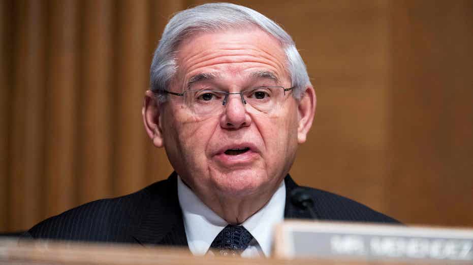 Senator Bob Menendez speaking out against Russian disinformation on social media