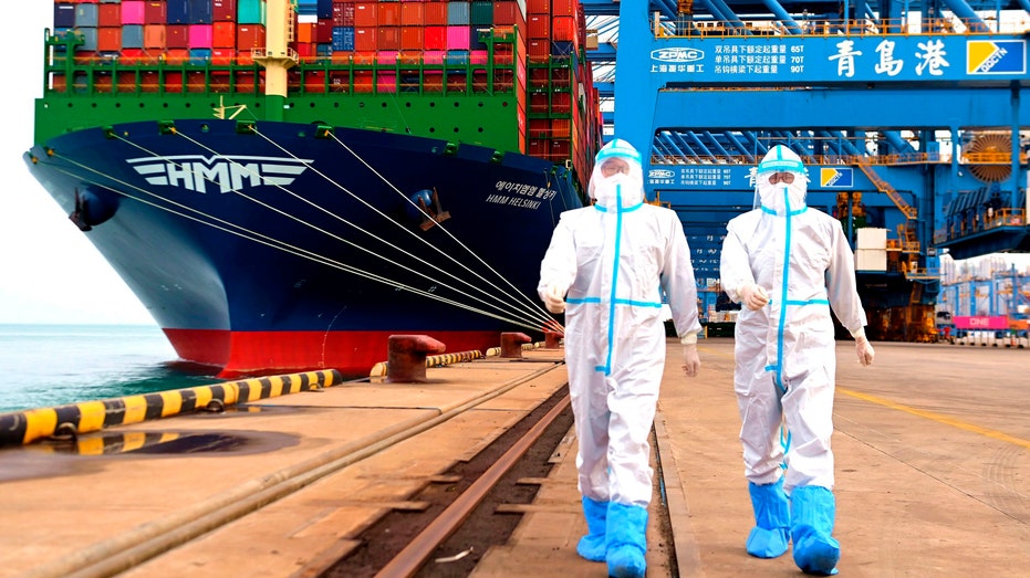 China container ship pandemic