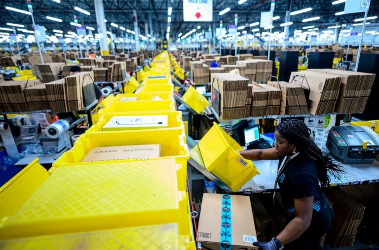 Group behind first-ever U.S. Amazon union backs campaigns at 2 warehouses