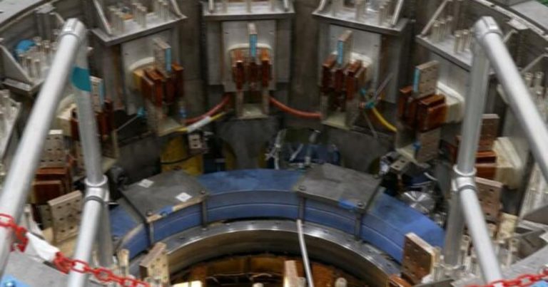 Inside an experimental fusion energy laboratory