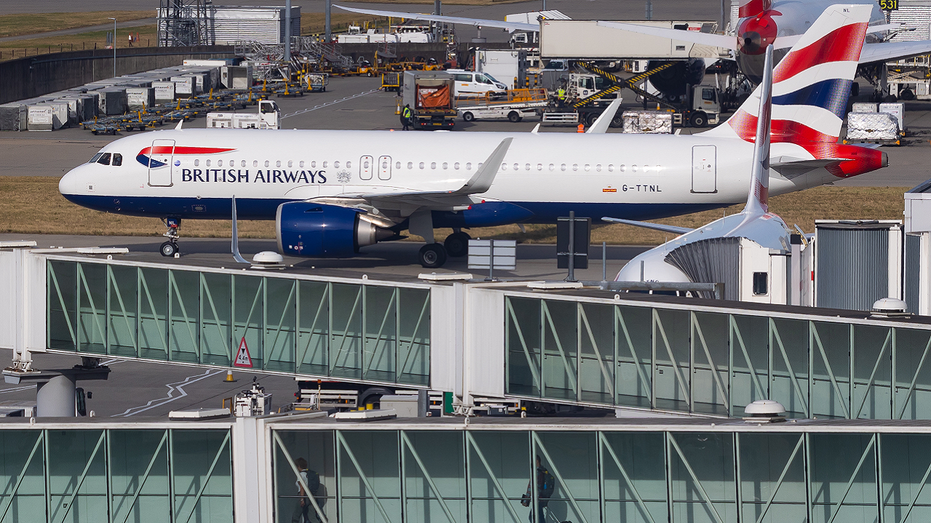 British Airways plane on tarmac in United Kingdom