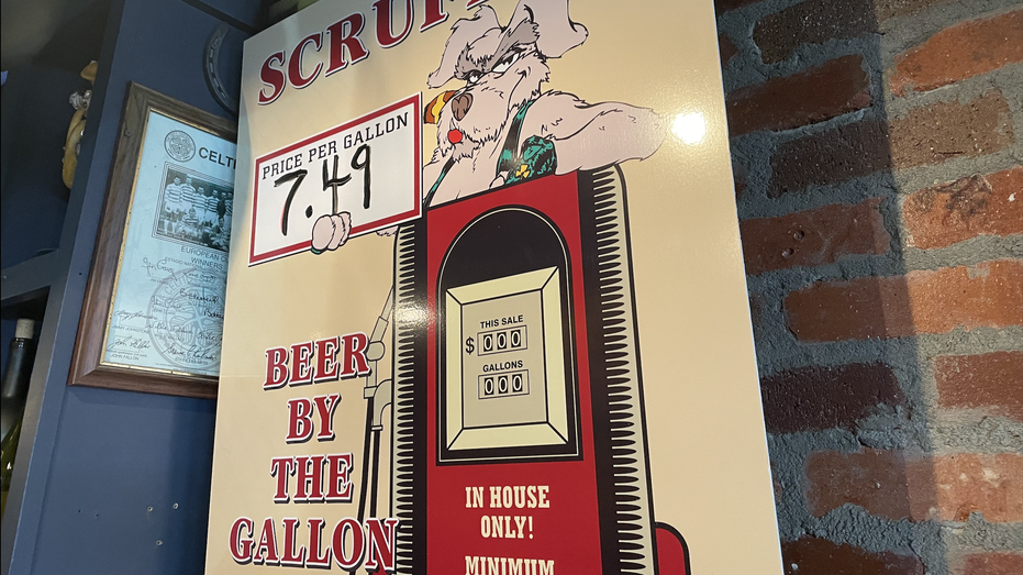 Price of a gallon of beer at Scruffy Duffy's