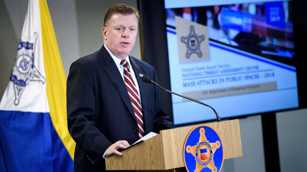 PHOTO: Secret Service Director James Murray speaks during a press conference in Alexandria, Va., July 19, 2019.