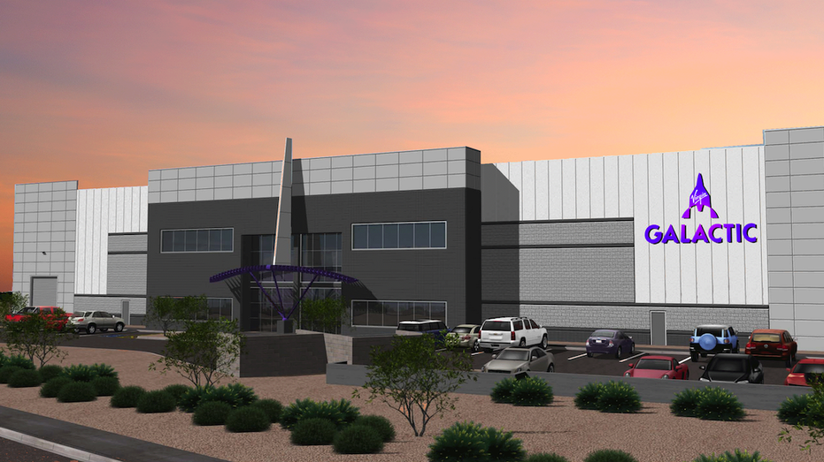 Concept art of Virgin Galactic's Arizona manufacturing facility