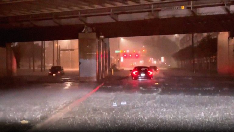 3 months’ worth of rain pounds Dallas area overnight, flash flood warnings in effect