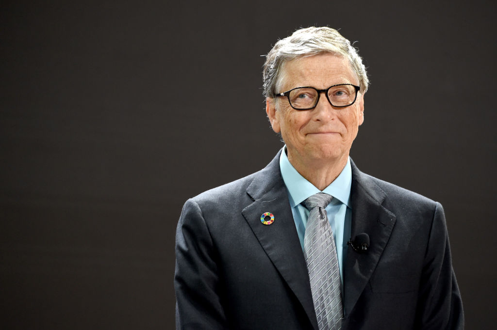 NEW YORK, NY - SEPTEMBER 20: Bill Gates spoke at Goalkeepers 2017, at Jazz at Lincoln Center on September 20, 2017 in New York City. (Photo by Jamie McCarthy/Getty Images for Bill & Melinda Gates Foundation)