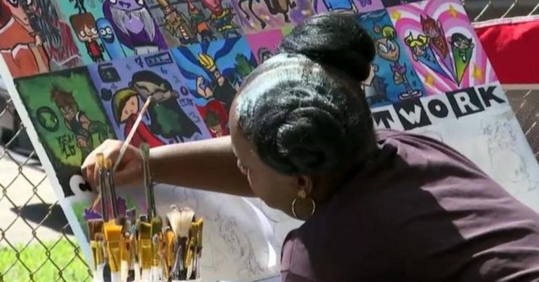 Chicago teen uses art to transform neighborhood with high crime rate