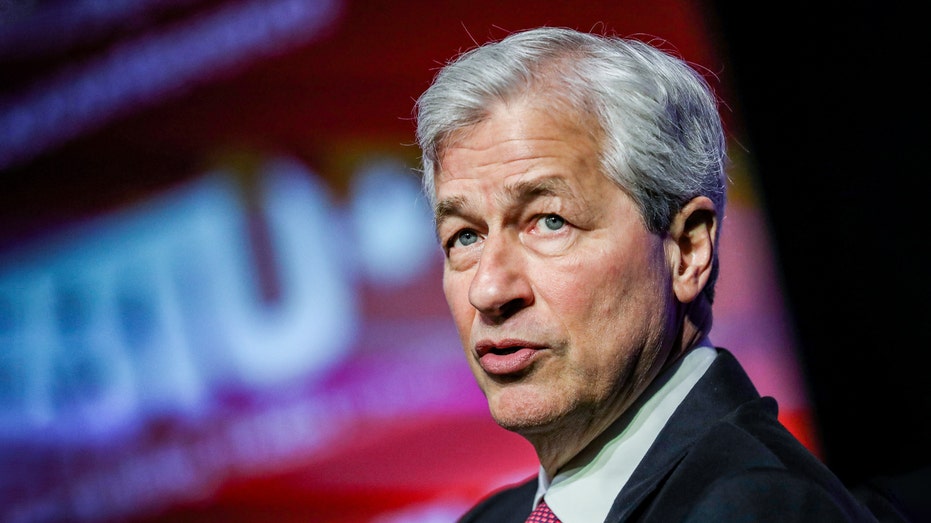 Chief Executive Officer of JPMorgan Chase Jamie Dimon speaking at an event