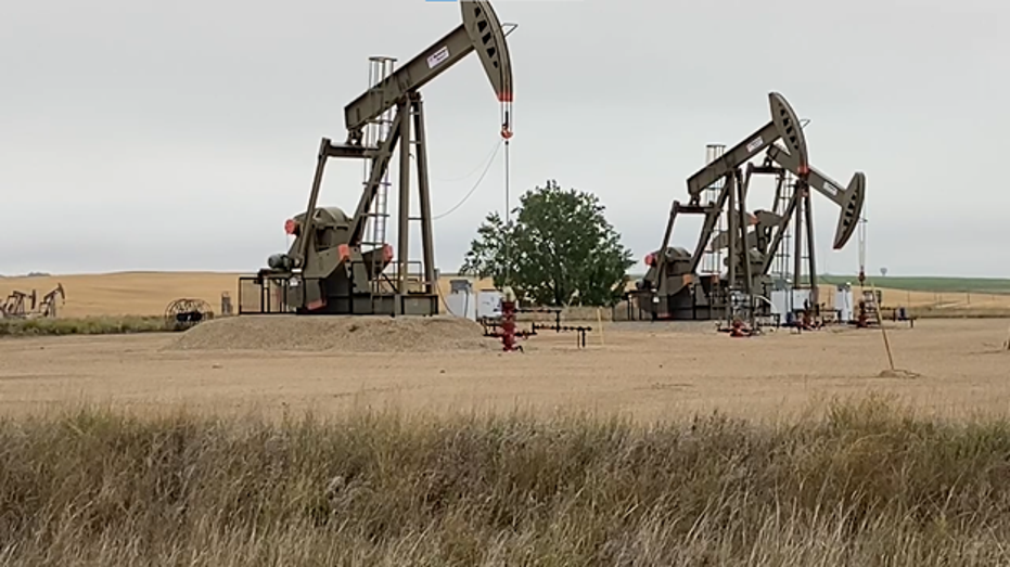 Oil wells in North Dakota