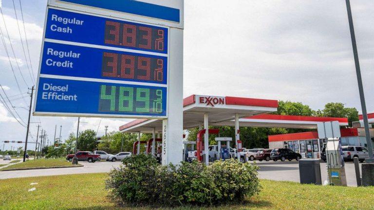 Gas prices fall below $4 for 1st time since March