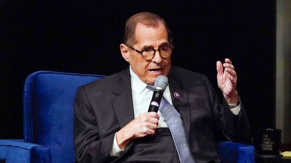 PHOTO: Rep. Jerry Nadler speaks at the NY-12 Candidate Forum Wednesday, Aug. 10, 2022, in New York.