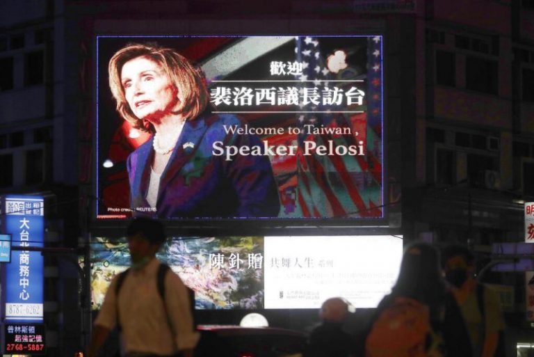 Pelosi lands in Taiwan despite warnings from China