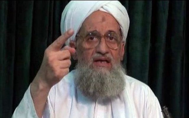 Al-Qaeda leader Ayman Al-Zawahiri in a still image from a web posting by the terrorist organization's media arm, as-Sahab, on July 27, 2011. (AP