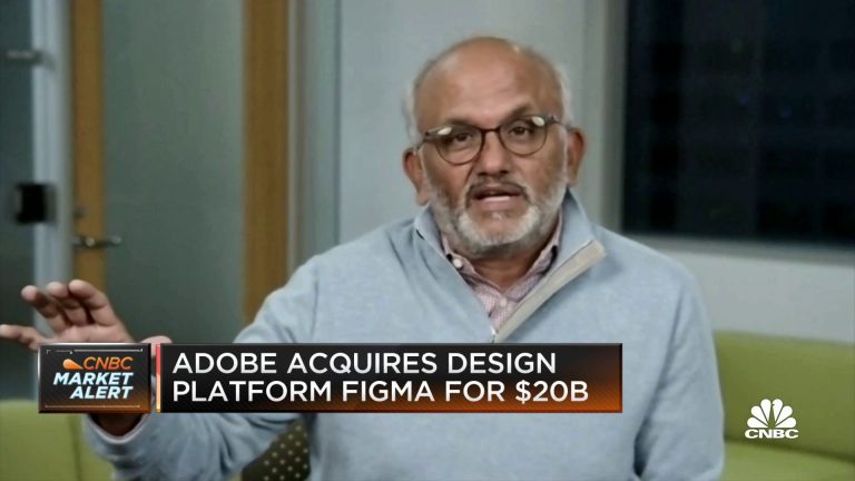 Adobe shares plunge on deal to acquire design platform Figma for $20 billion