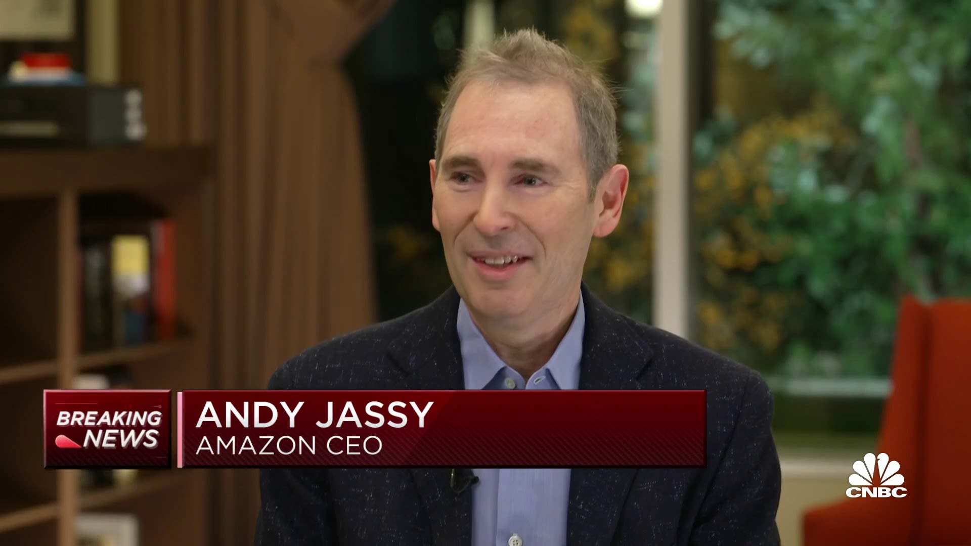 Watch CNBC's full interview with Amazon CEO Andy Jassy on first annual letter to shareholders