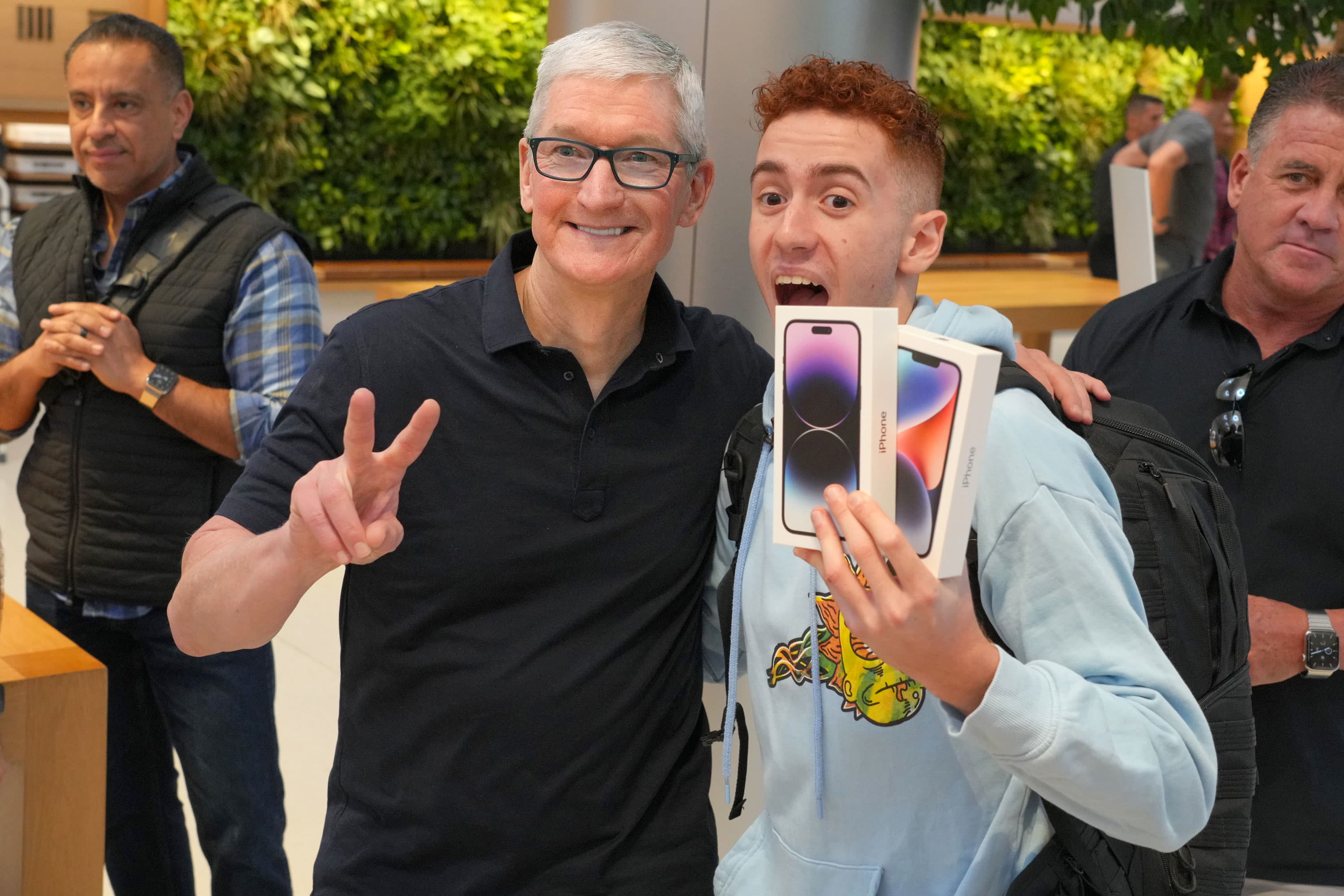 Apple launches iPhone 14 as customers line up to meet Tim Cook and get new tech