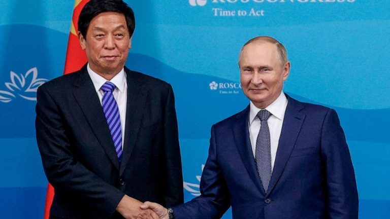 China legislator criticizes sanctions on visit to Russia