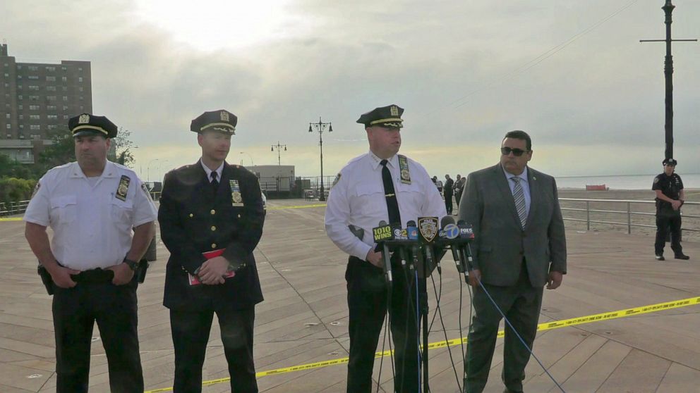 PHOTO: NYPD Chief Kenneth Corey speaks to the press in Brooklyn, New York, Sept. 12, 2022, providing an update on an investigation after officers discovered three young children at the shoreline who were all pronounced dead at a hospital.