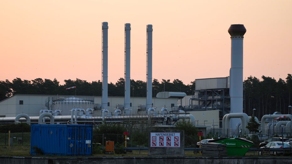 The Nord Stream 1 pipeline in Germany is pictured after it resumed pumping oil