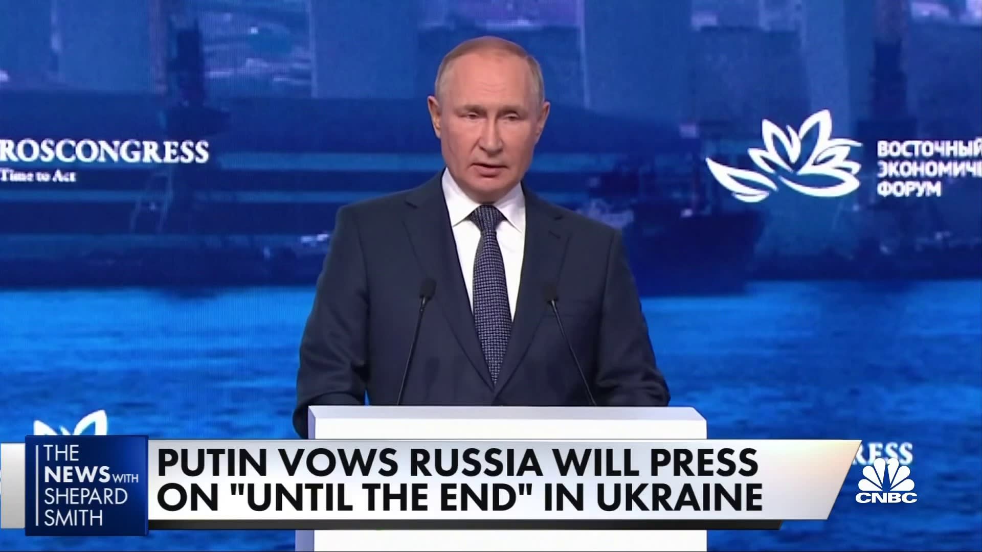 Putin vows to keep fighting 'until the end' in Ukraine