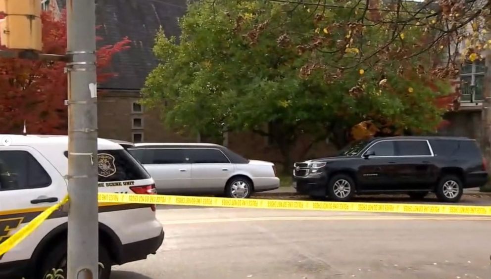 PHOTO: Several people were shot outside a funeral in Pittsburgh, Penn., on Oct. 28, 2022.