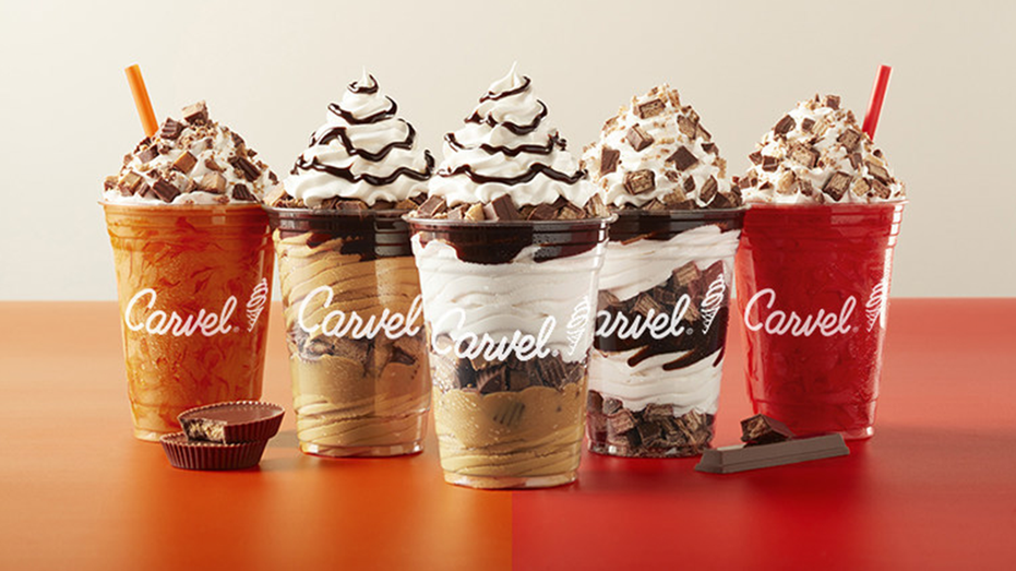 Carvel Halloween milkshakes on display