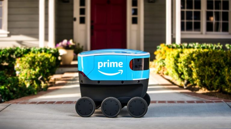 Amazon puts brakes on live tests of home delivery robot