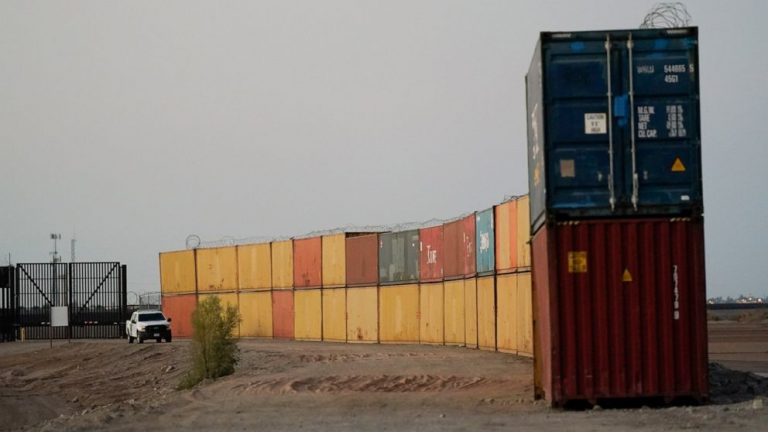 Arizona governor puts more containers along Mexican border