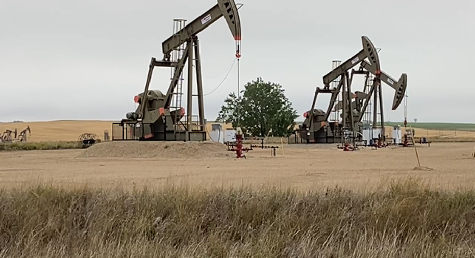 Oil wells in North Dakota