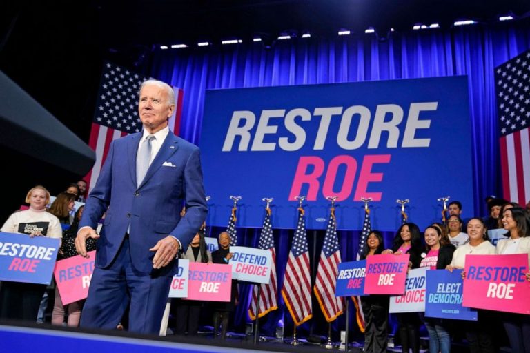 Biden vows quick action on codifying Roe if Democrats get enough votes in Congress