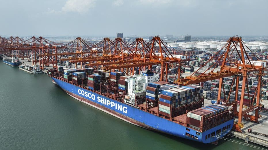 Cosco Ship at port